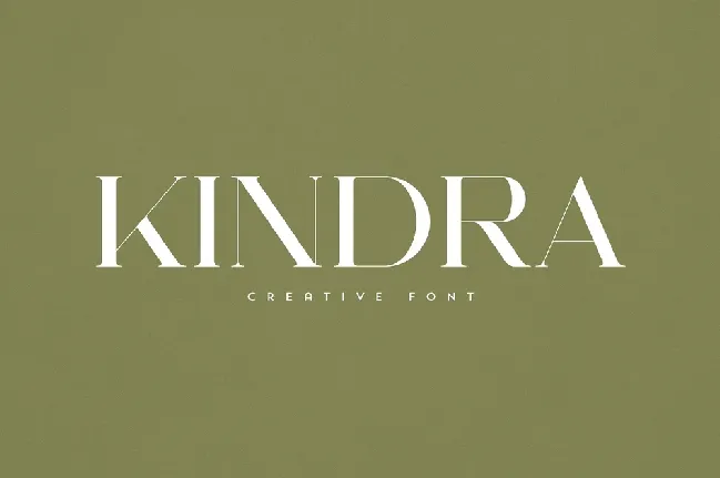 Kindra font