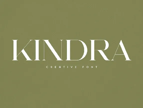 Kindra font