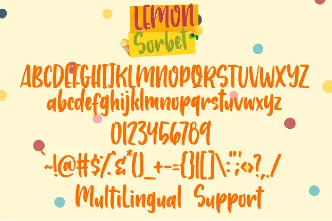 Lemon Sorbet font