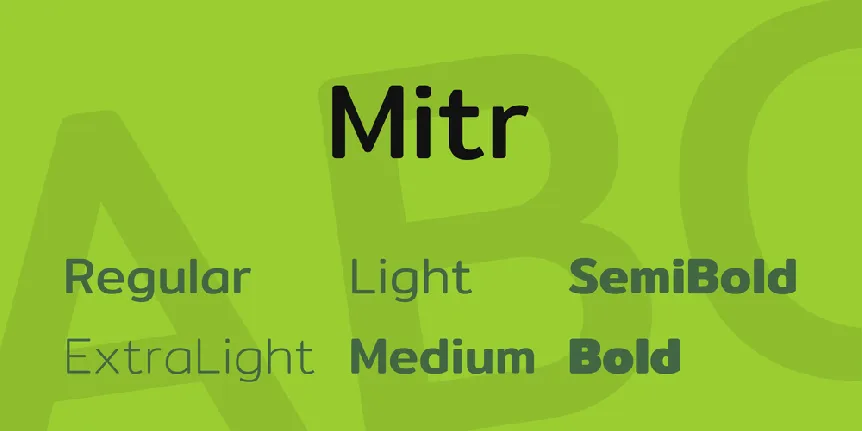 Mitr font