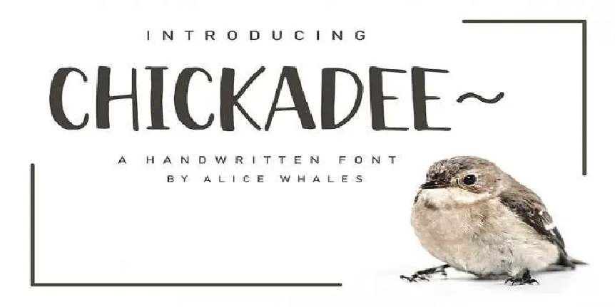 Chickadee font