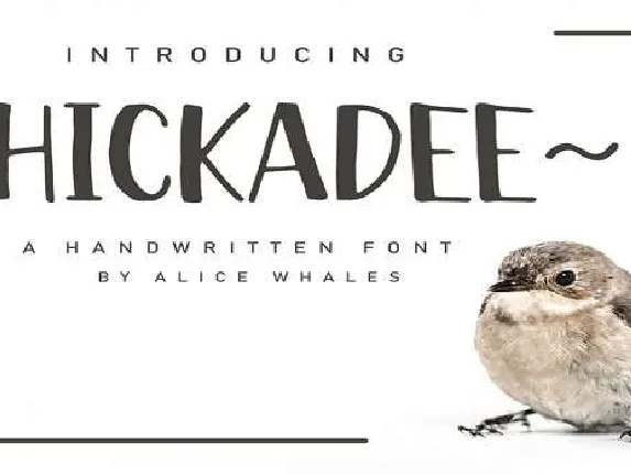 Chickadee font