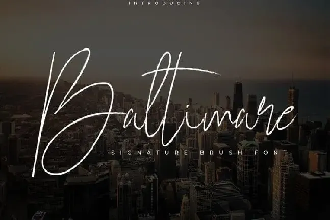 Baltimare Brush font