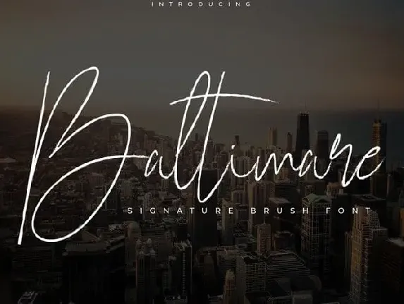 Baltimare Brush font