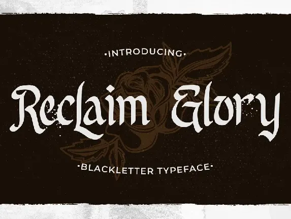 Reclaim Glory Free Trial font