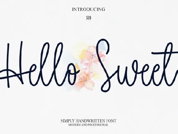 Hello Sweet font