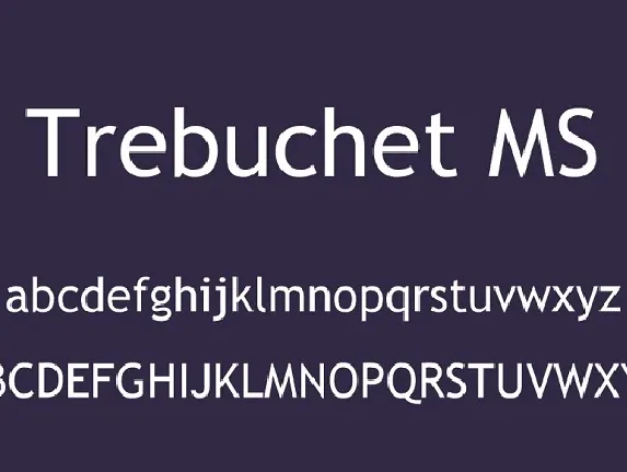 Trebuchet MS font