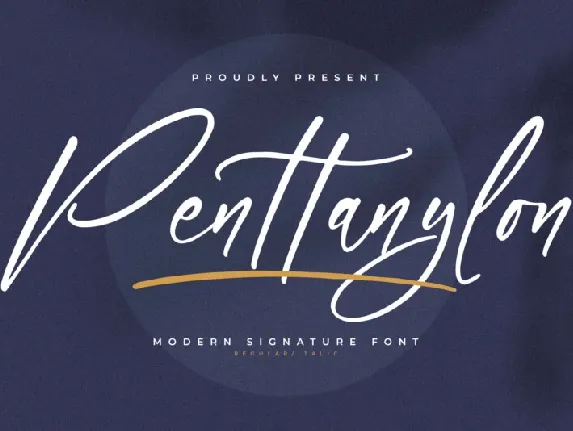 Penttanylon font