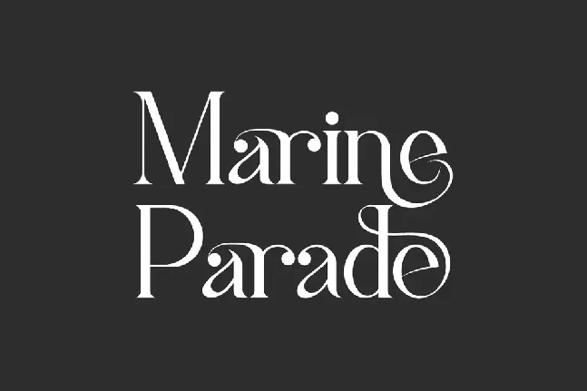 Marine Parade font