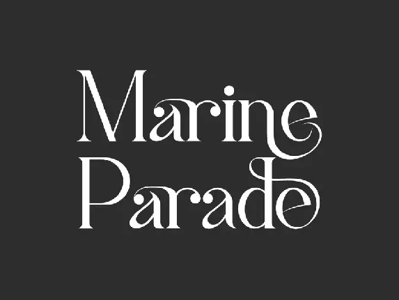 Marine Parade font