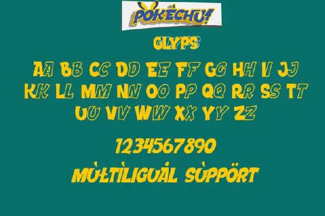 Pokechu Display font