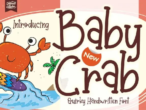 Baby Crab Display font