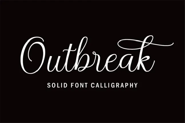 Outbreak Script font