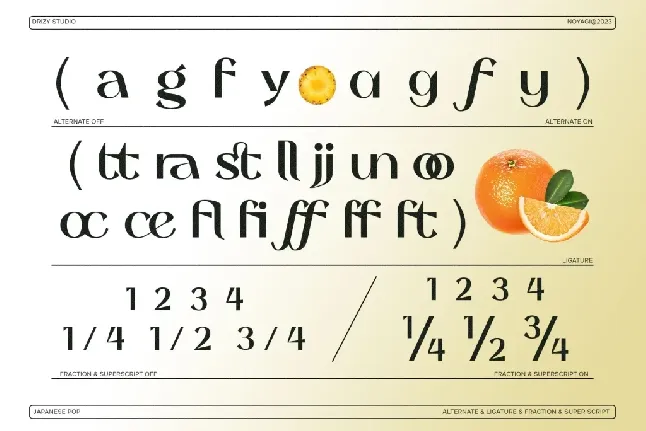 Noyagi font