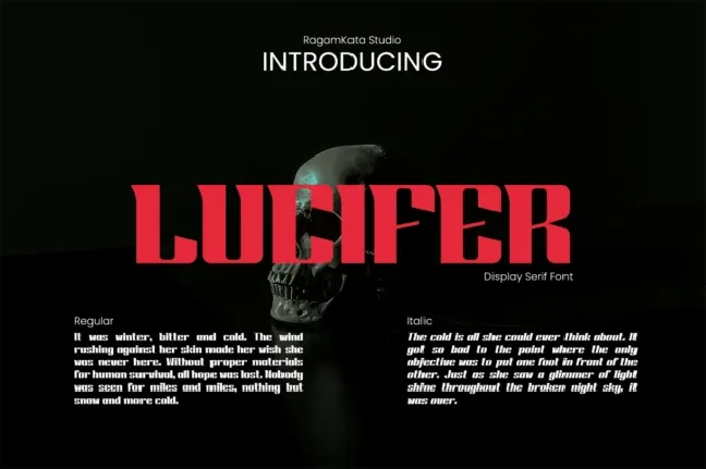 Lucifer Display font