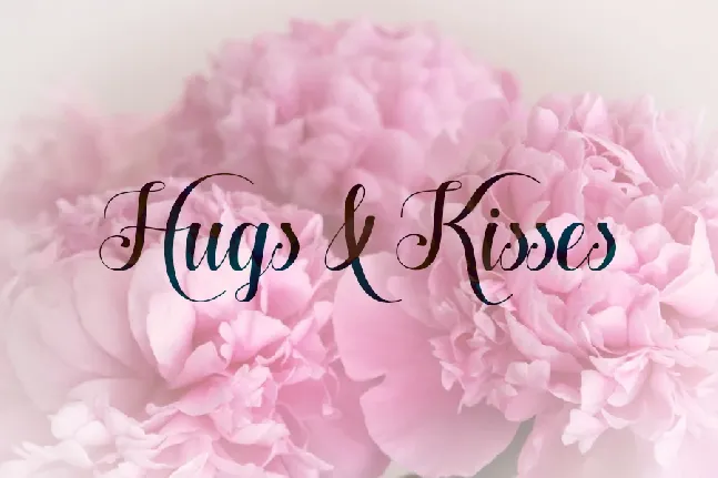 Hugs & Kisses Free font