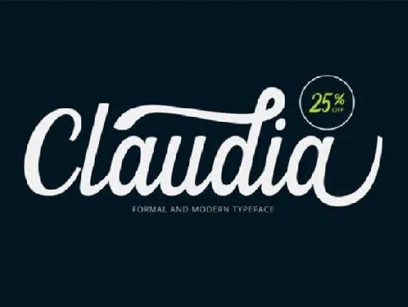 Claudia Script Free font