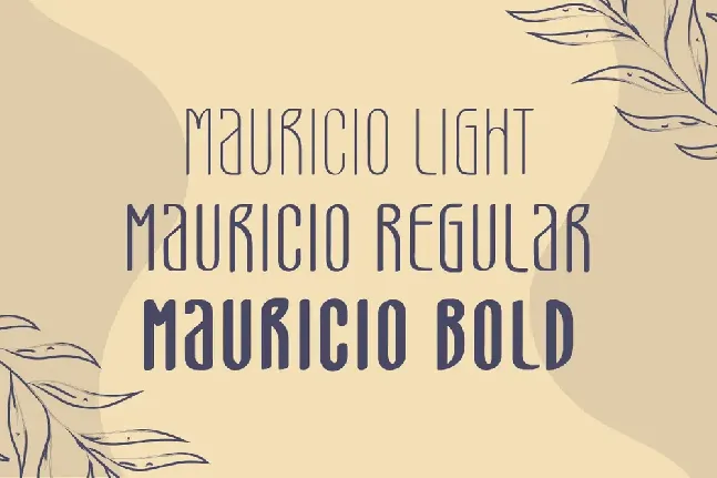 Mauricio Free Trial font