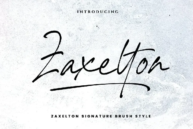 Zaxelton font