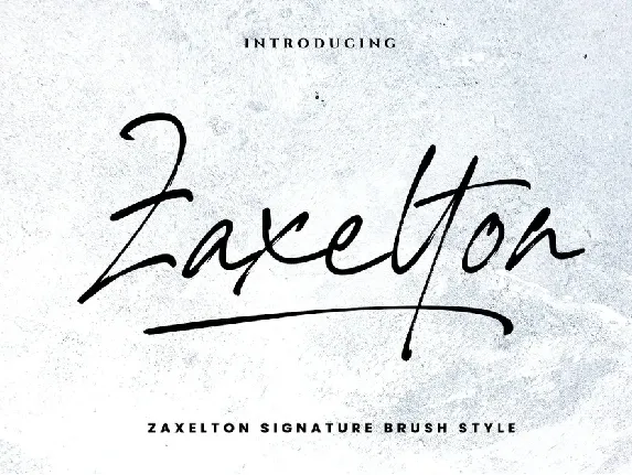 Zaxelton font