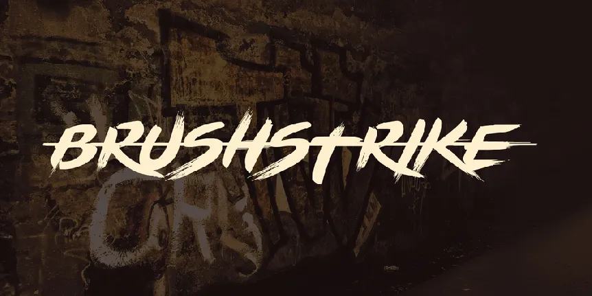 BRUSHSTRIKE font