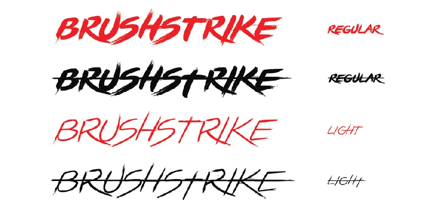 BRUSHSTRIKE font