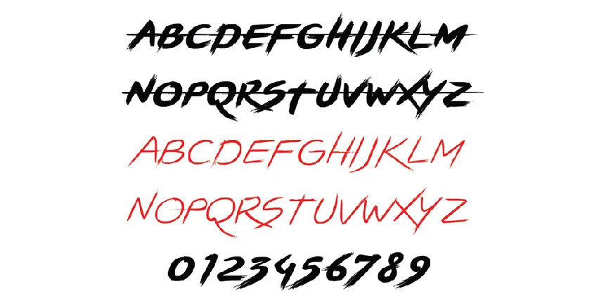 BRUSHSTRIKE font