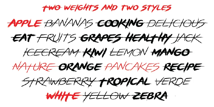 BRUSHSTRIKE font