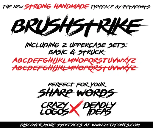 BRUSHSTRIKE font