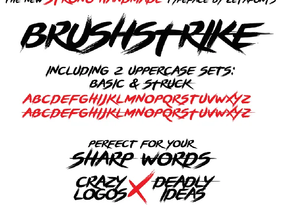 BRUSHSTRIKE font