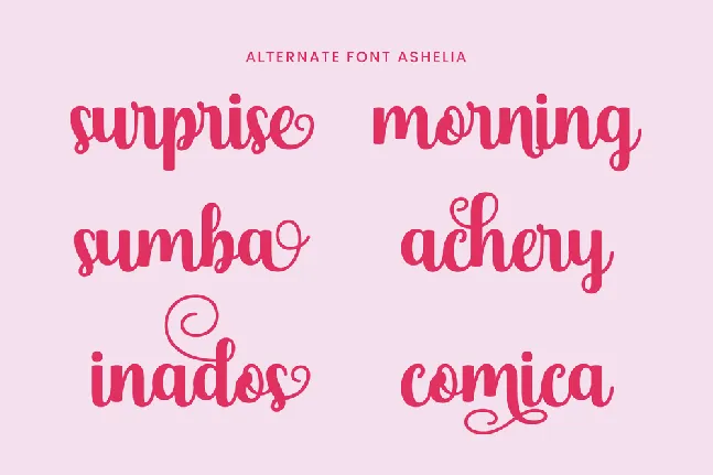 Ashelia font