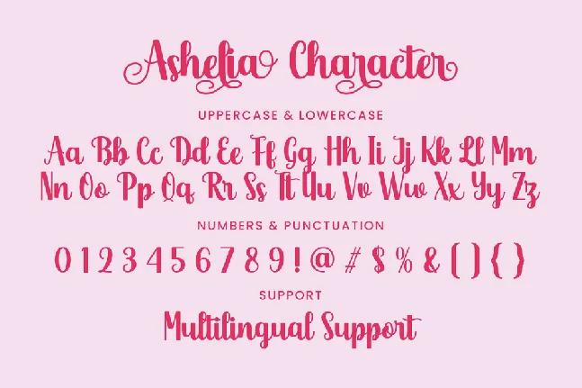 Ashelia font