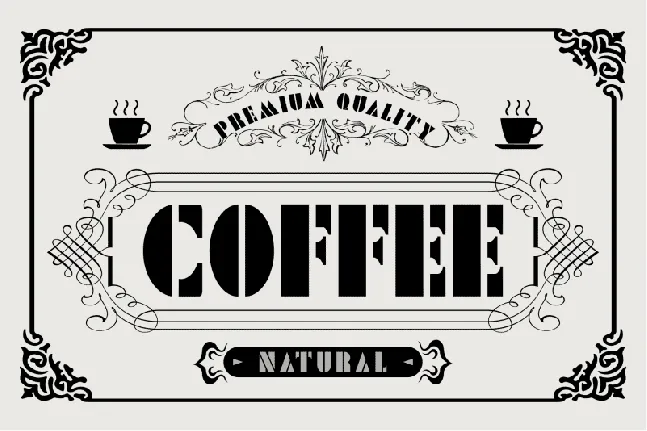 Ngopi Display font