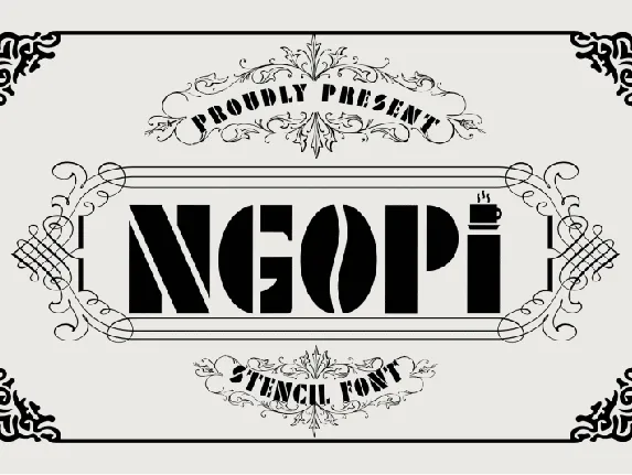 Ngopi Display font