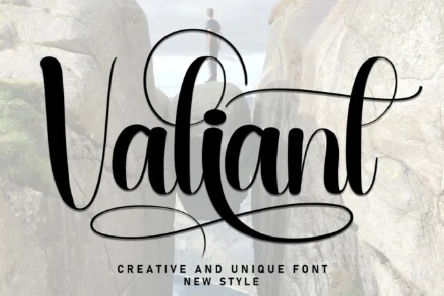 Valiant Script font