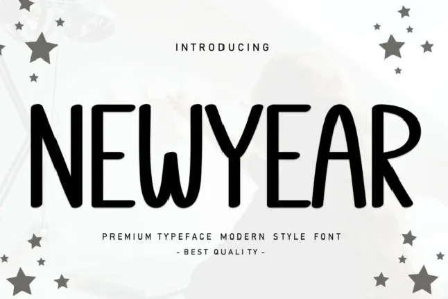 Newyear Display font