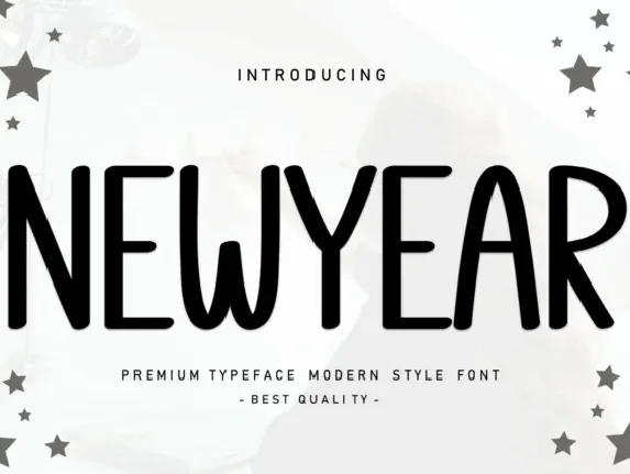 Newyear Display font