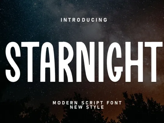 Starnight Display Typeface font