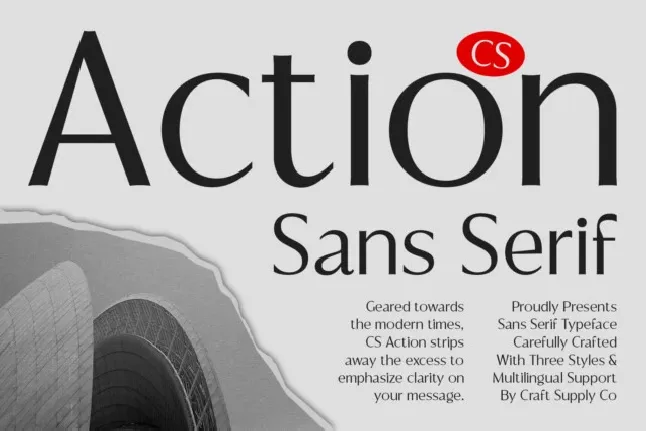 CS Action font