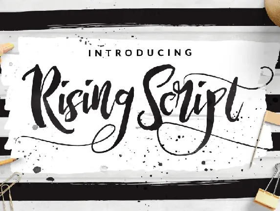 Rising Brush Free font