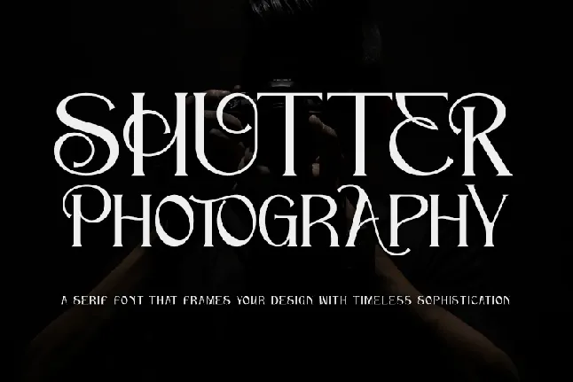 Shutter Photography - Personal use font