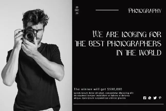 Shutter Photography - Personal use font