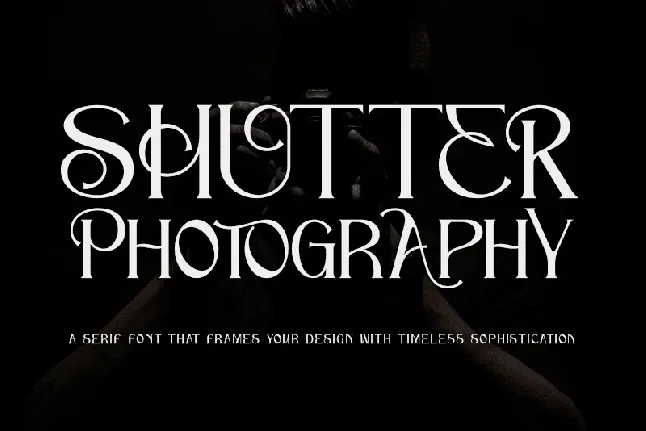 Shutter Photography - Personal use font