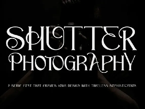 Shutter Photography - Personal use font