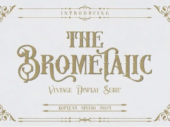 Brometalic font