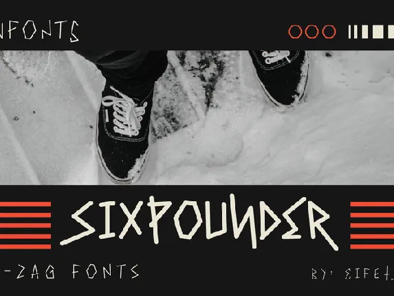 Sixpounder font