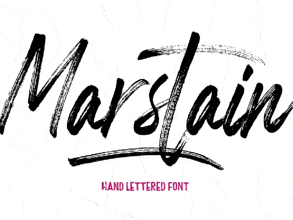 Marstain font