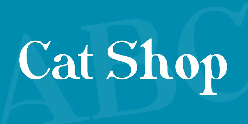 Cat Shop font