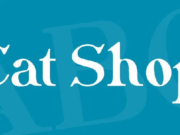 Cat Shop font