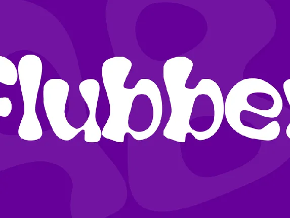 Flubber font